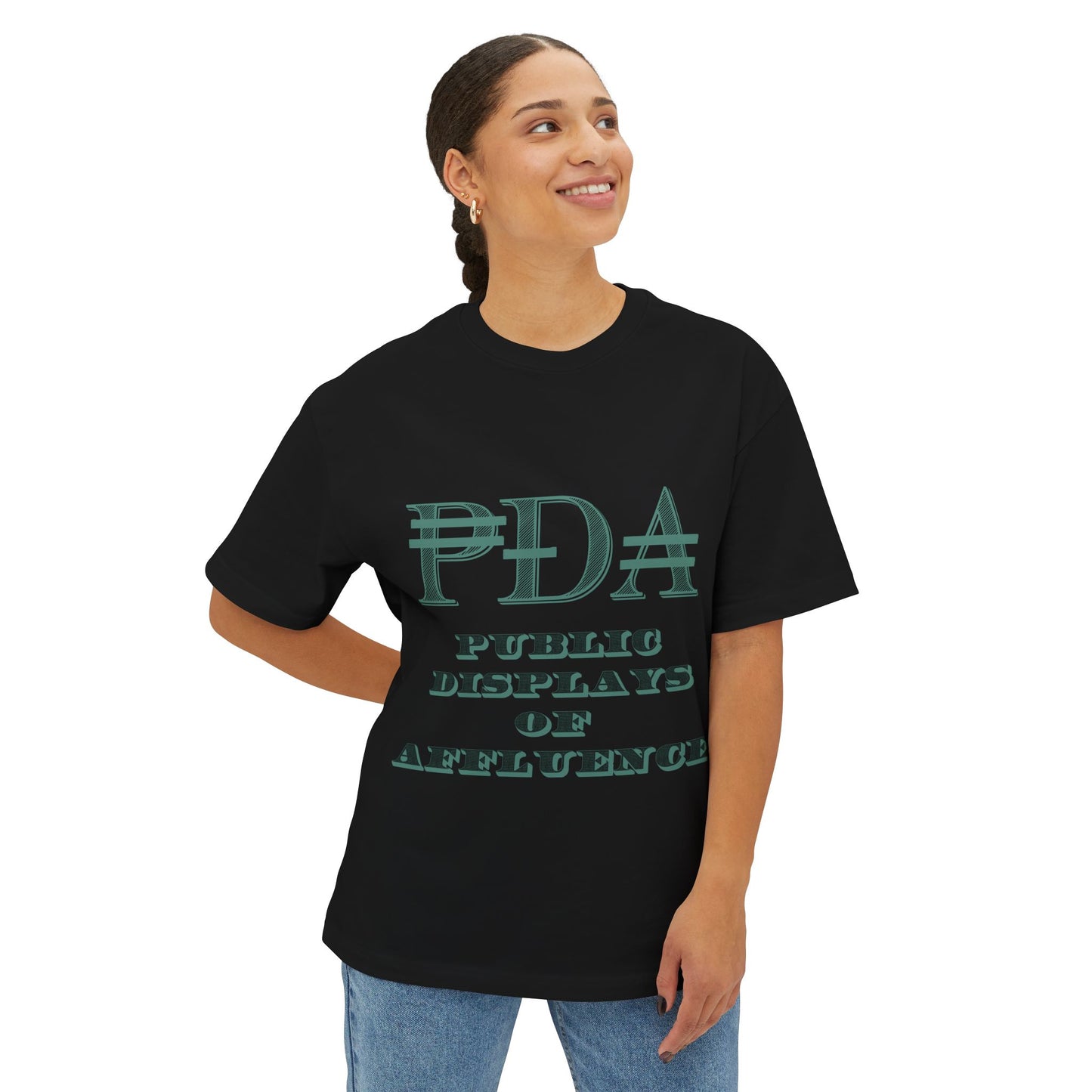 PDA Oversized-Boxy Motto Tee