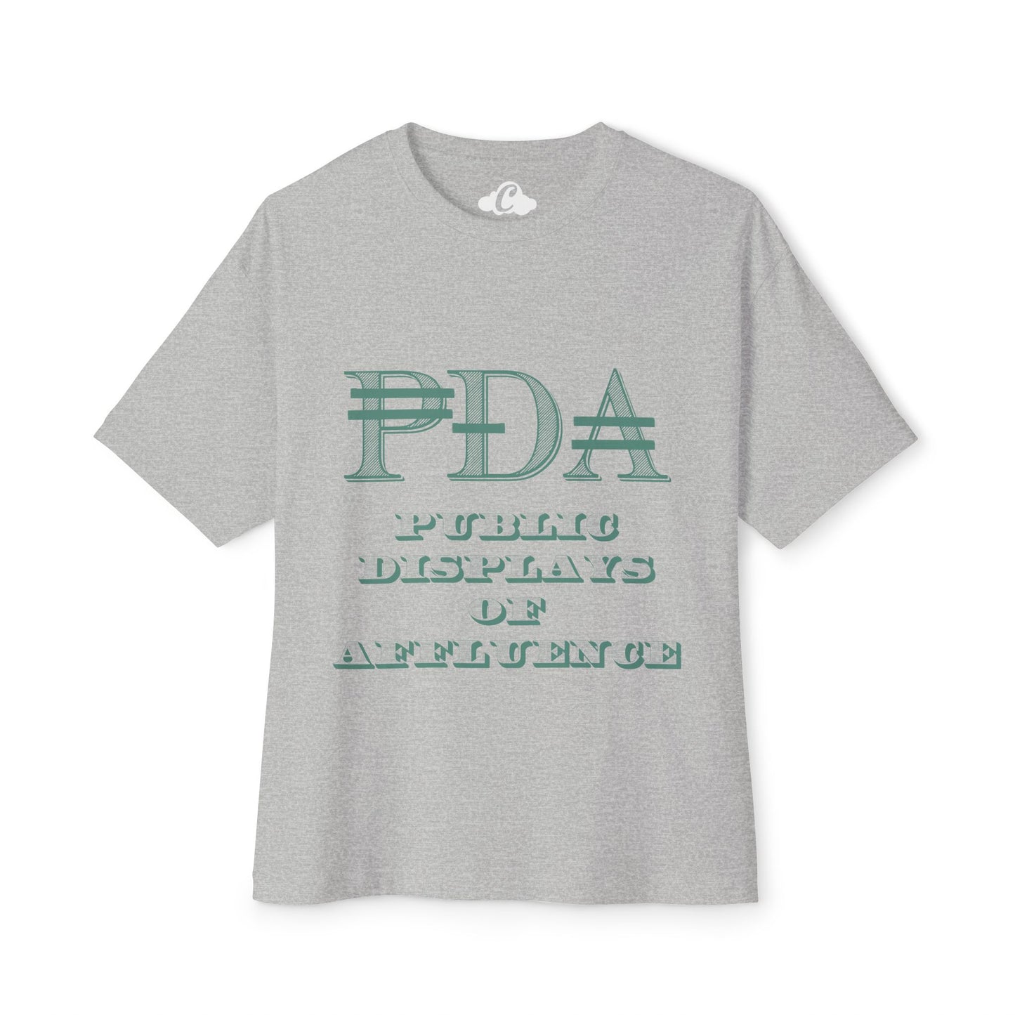 PDA Oversized-Boxy Motto Tee