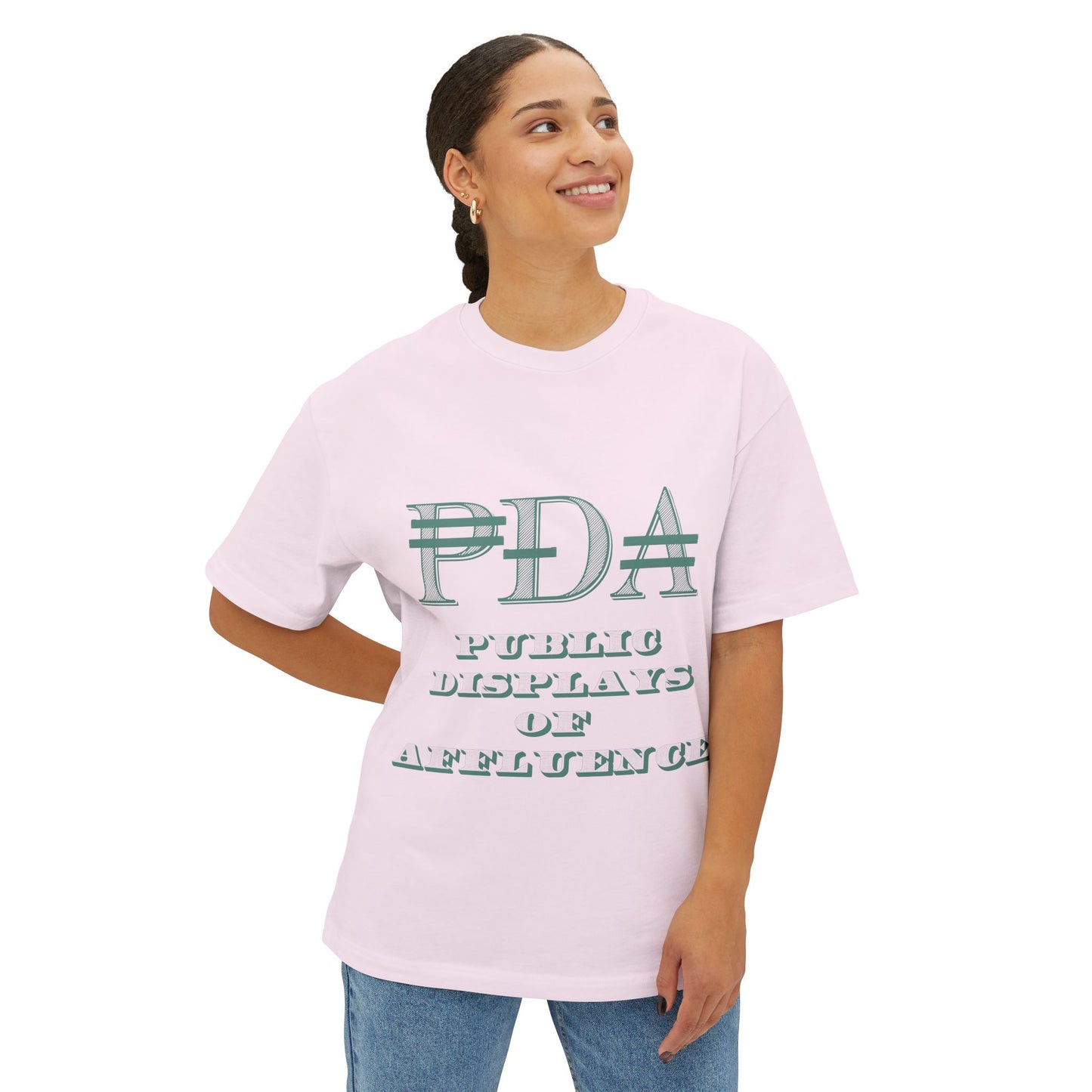PDA Oversized-Boxy Motto Tee