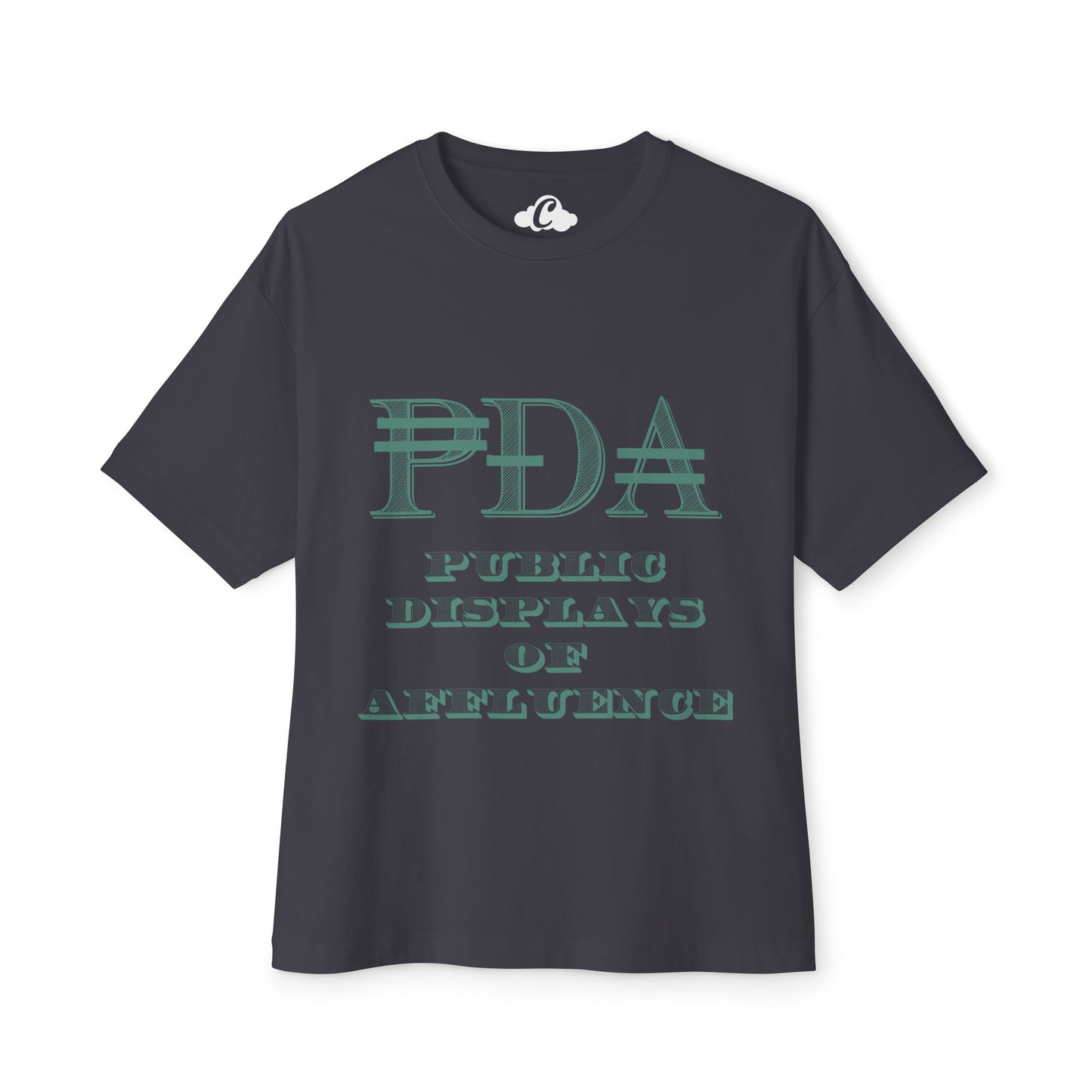PDA Oversized-Boxy Motto Tee