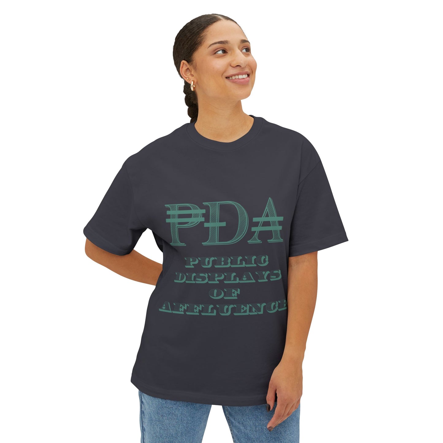 PDA Oversized-Boxy Motto Tee
