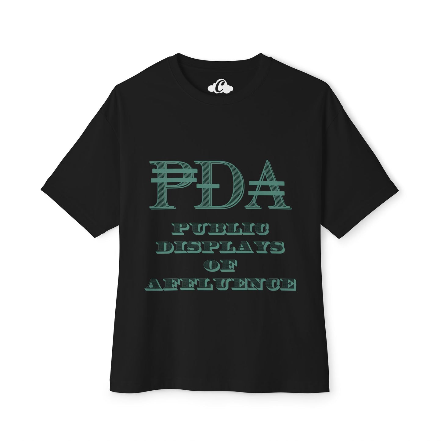 PDA Oversized-Boxy Motto Tee