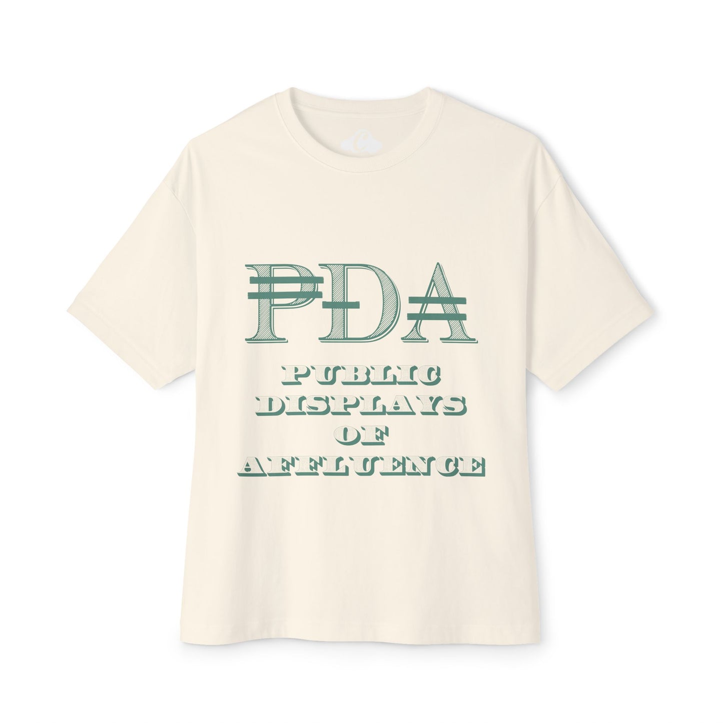 PDA Oversized-Boxy Motto Tee